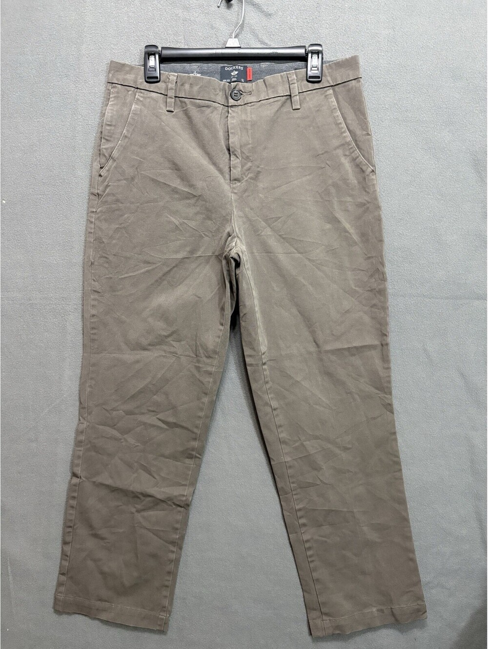 Dockers Size 33 Gray Straight Fit Casual Pants